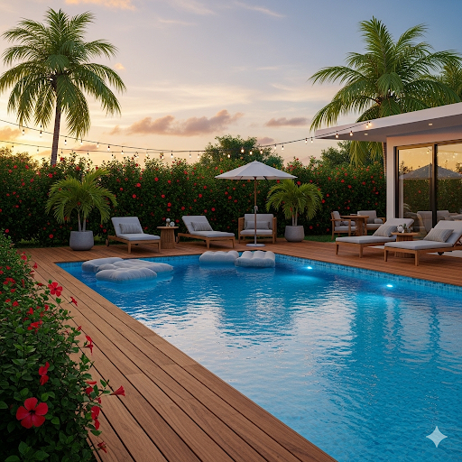 Piscina com Deck